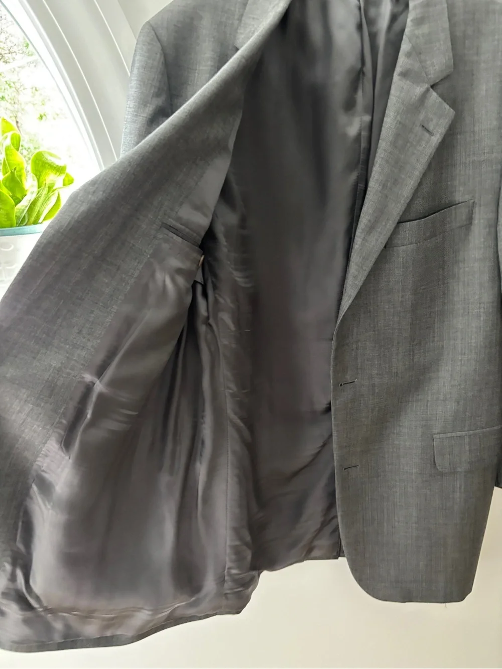 Brooks Brothers Gray Italian Wool Blazer Sport Coat Jacket 41R Classic Office